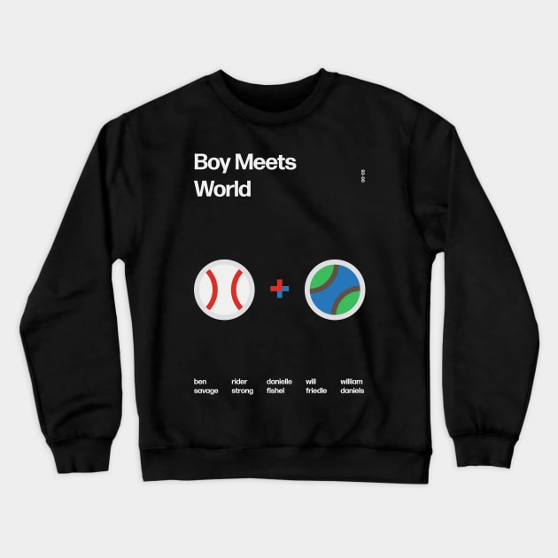 Boy Meets World - Swiss Poster Design Crewneck Sweatshirt by The90sMall